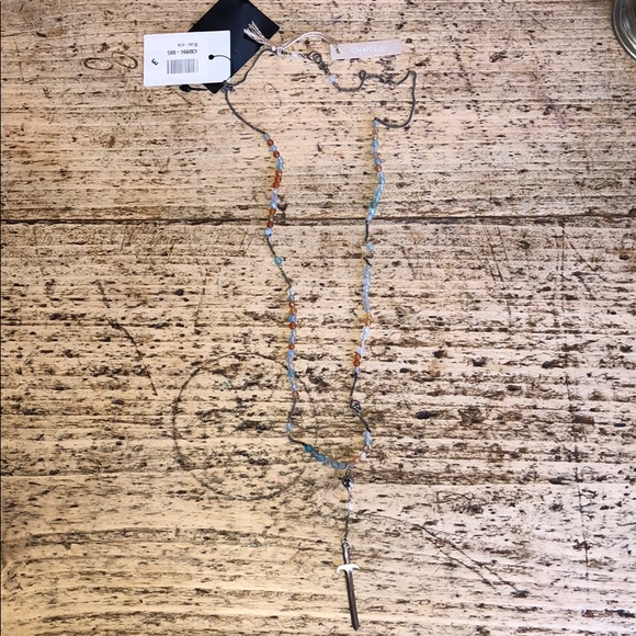 Chan Luu Silver Plated Aqua & Fire Agate Necklace - Picture 5 of 8